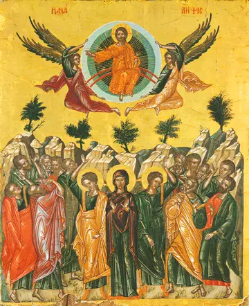Icon of the Ascension of the Lord (Dionysiou) - F103