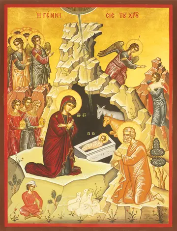 Icon of the Nativity of the Lord - F43