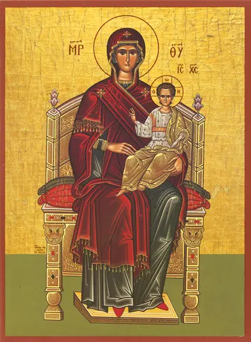 Icon of the Theotokos Enthroned - T10